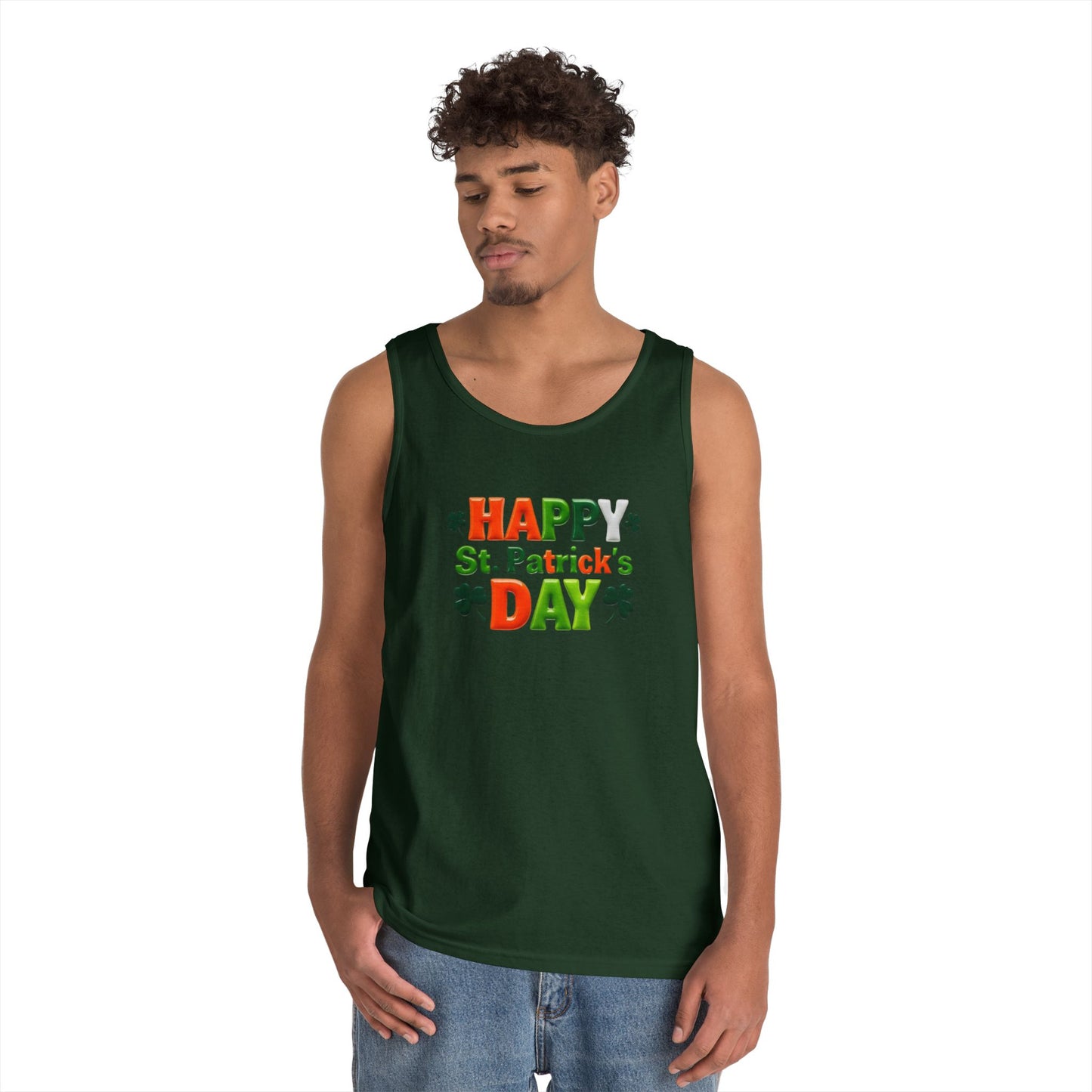 St. Patty Vibes Unisex Heavy Cotton Tank Top