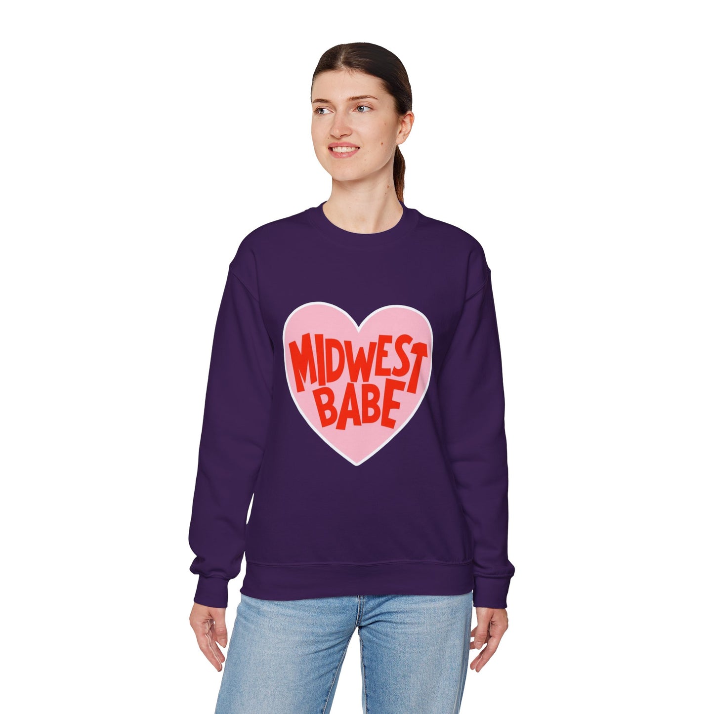 Midwest Babe Unisex Heavy Blend™ Crewneck Sweatshirt