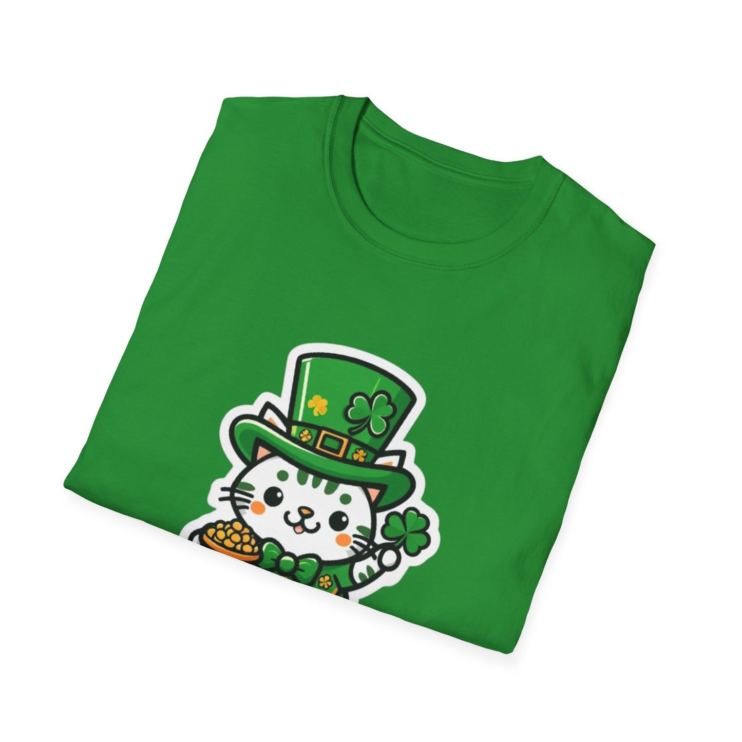 Clover Kitty Unisex Softstyle T-Shirt