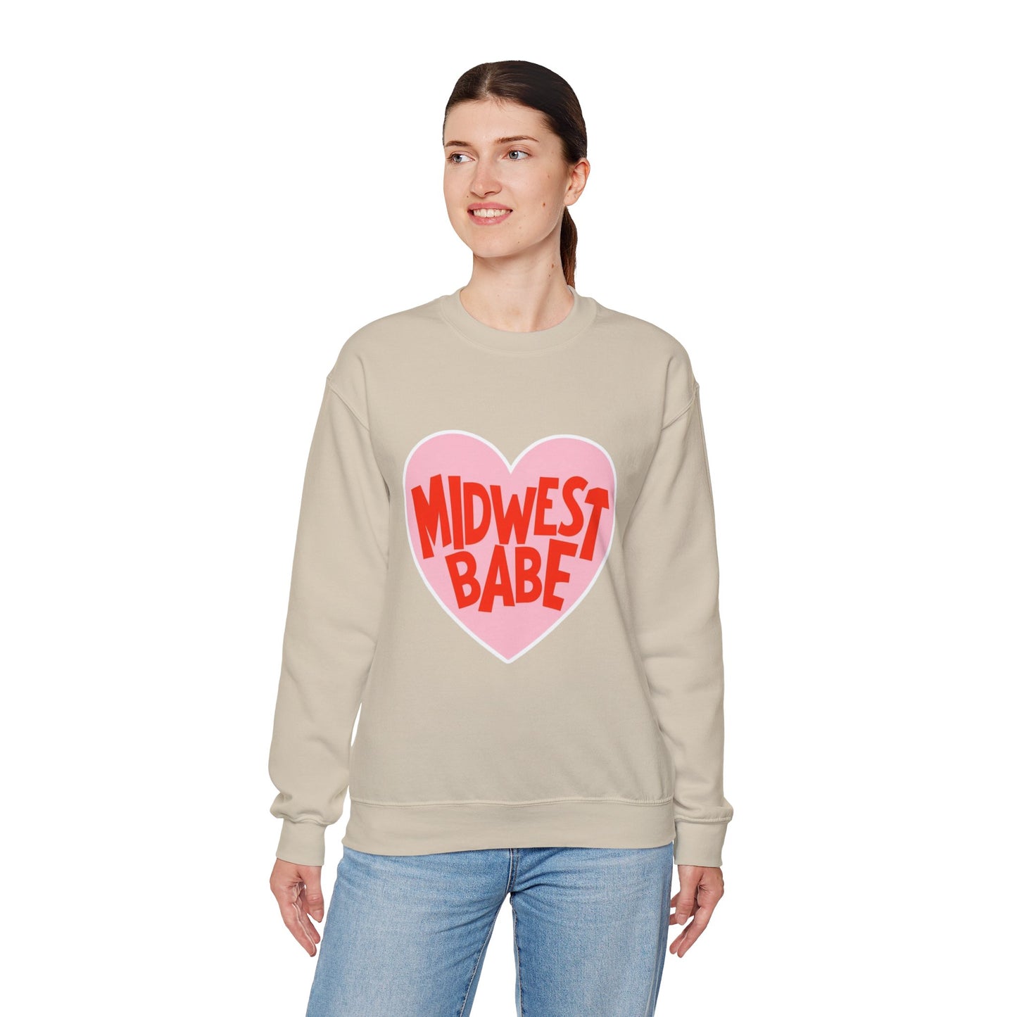 Midwest Babe Unisex Heavy Blend™ Crewneck Sweatshirt