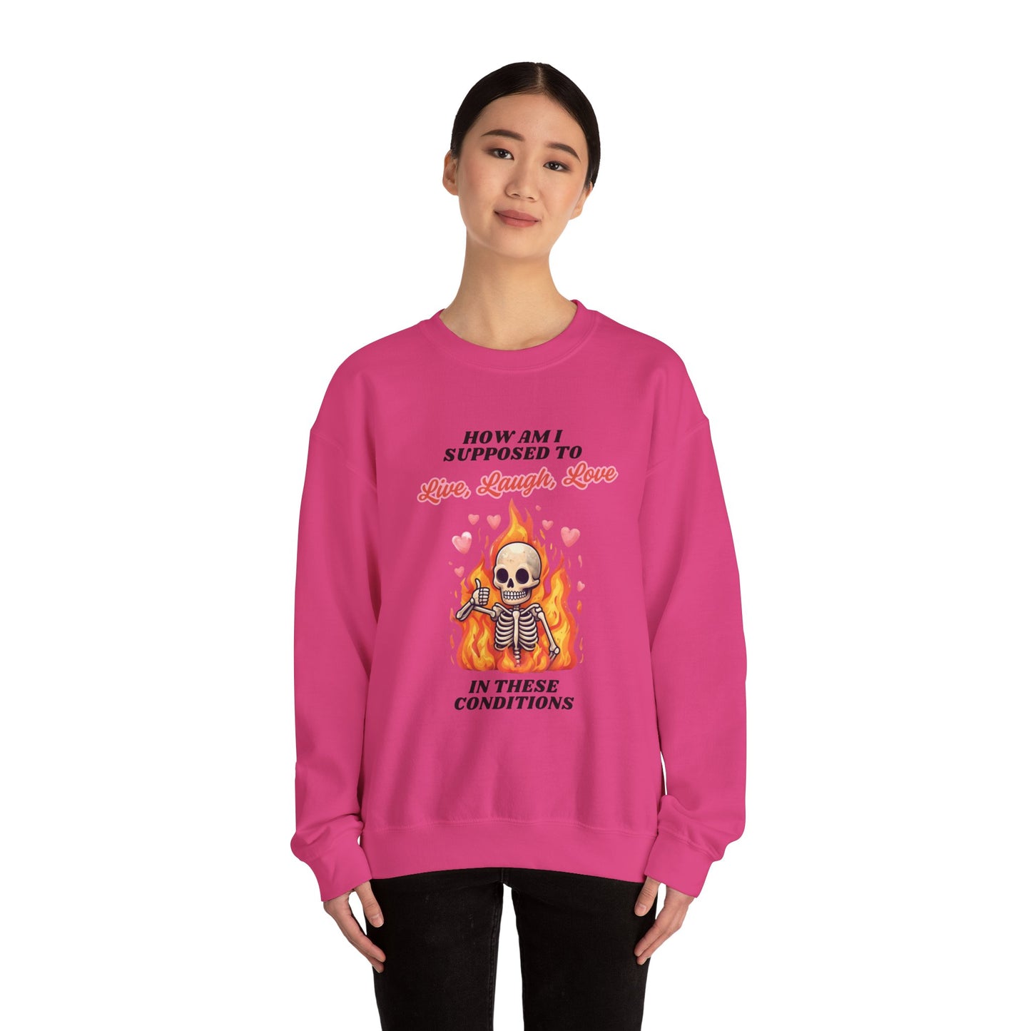 Live, Laugh, Love Unisex Heavy Blend™ Crewneck Sweatshirt