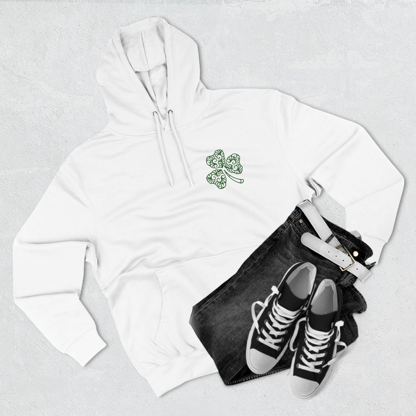 Shamrock Three-Panel Fleece Hoodie