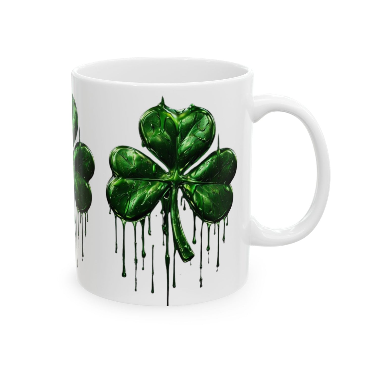 Gilded in Green Ceramic Mug, (11oz, 15oz)