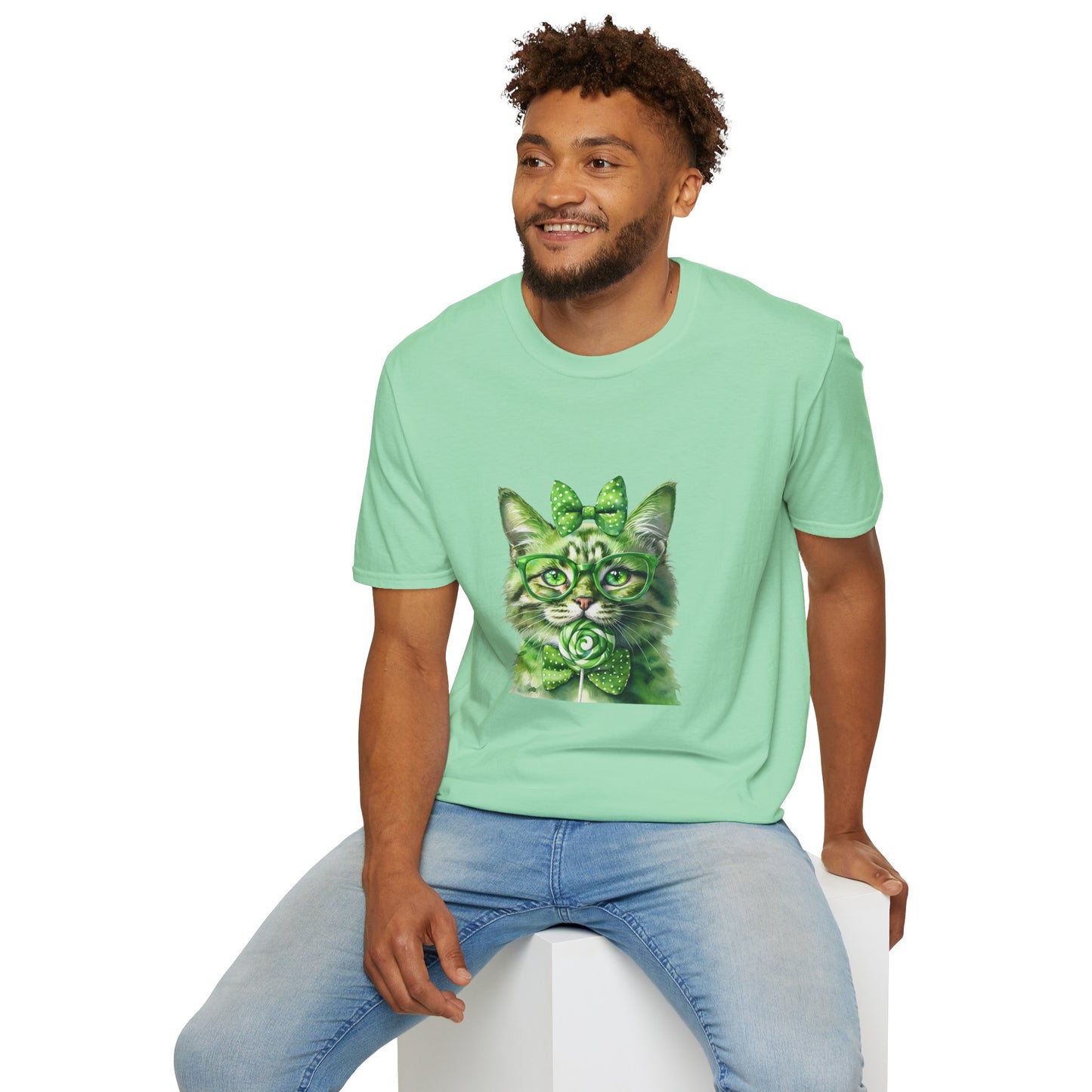 Purrfect Luck Unisex Softstyle T-Shirt