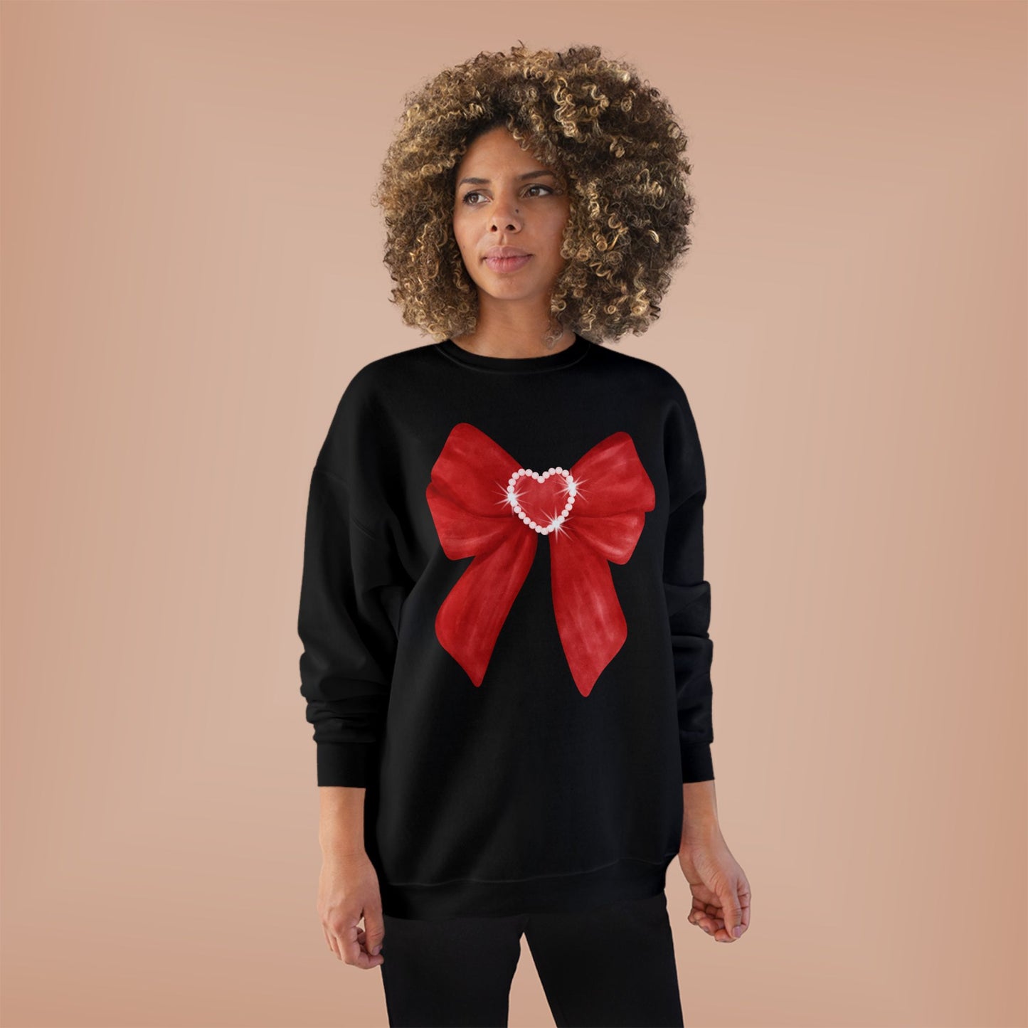 Red Bow Unisex EcoSmart® Crewneck Sweatshirt