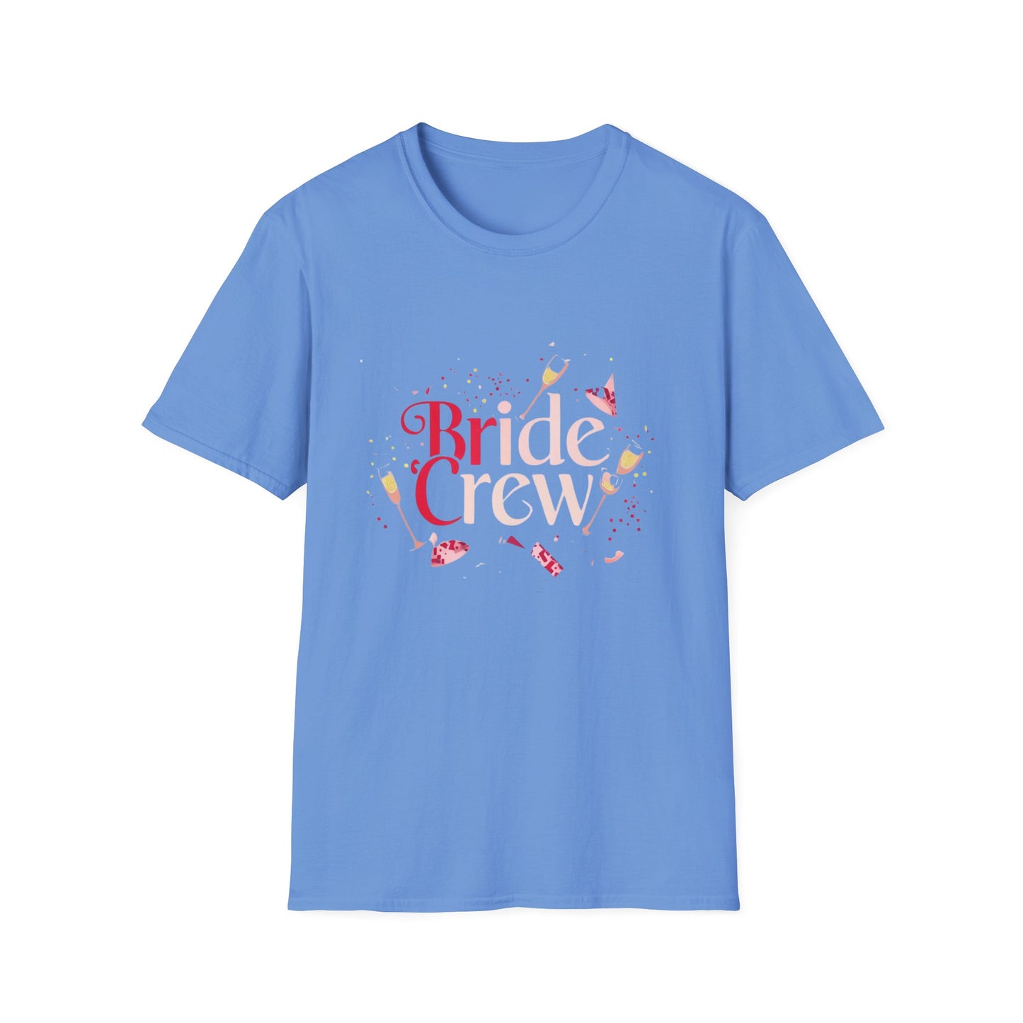 Bride Crew Champagne Pop Unisex Softstyle T-Shirt