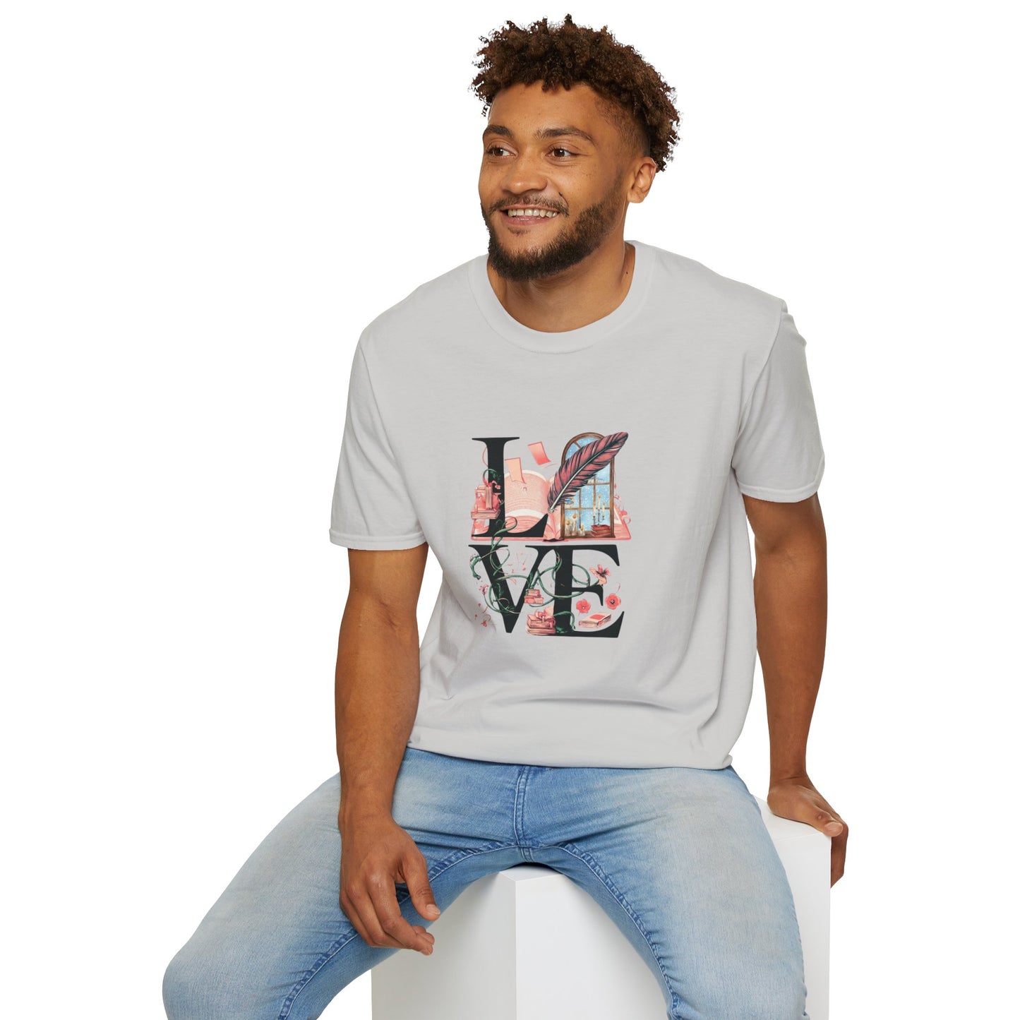 LOVE is a Novel Idea Unisex Softstyle T-Shirt