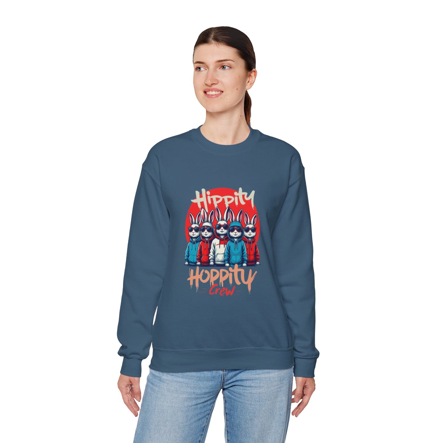 Hippity Hoppity Crew Unisex Heavy Blend™ Crewneck Sweatshirt