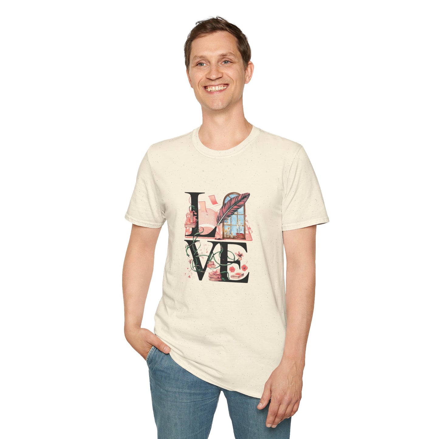 LOVE is a Novel Idea Unisex Softstyle T-Shirt