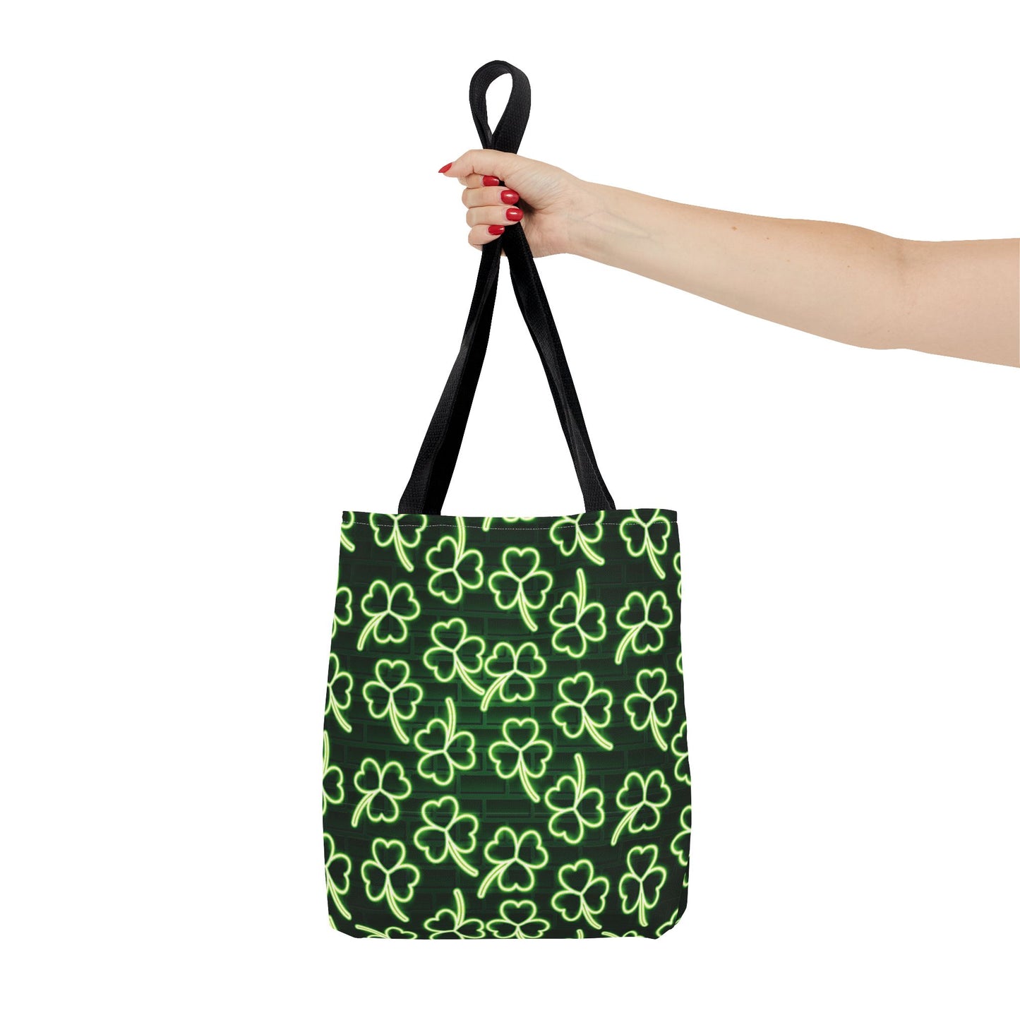 Neon Shamrock Tote Bag (available in 3 sizes)