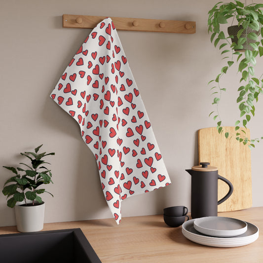 Floating Hearts Tea Towels (cotton)