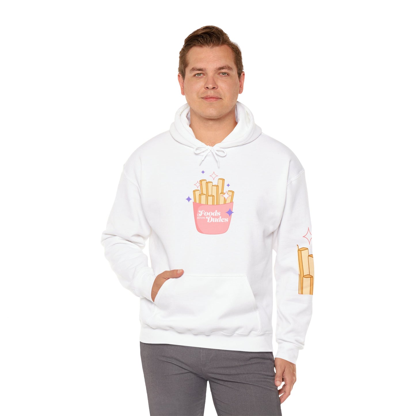 Foods Before Dudes Unisex Heavy Blend™ Hooded Sweatshirt