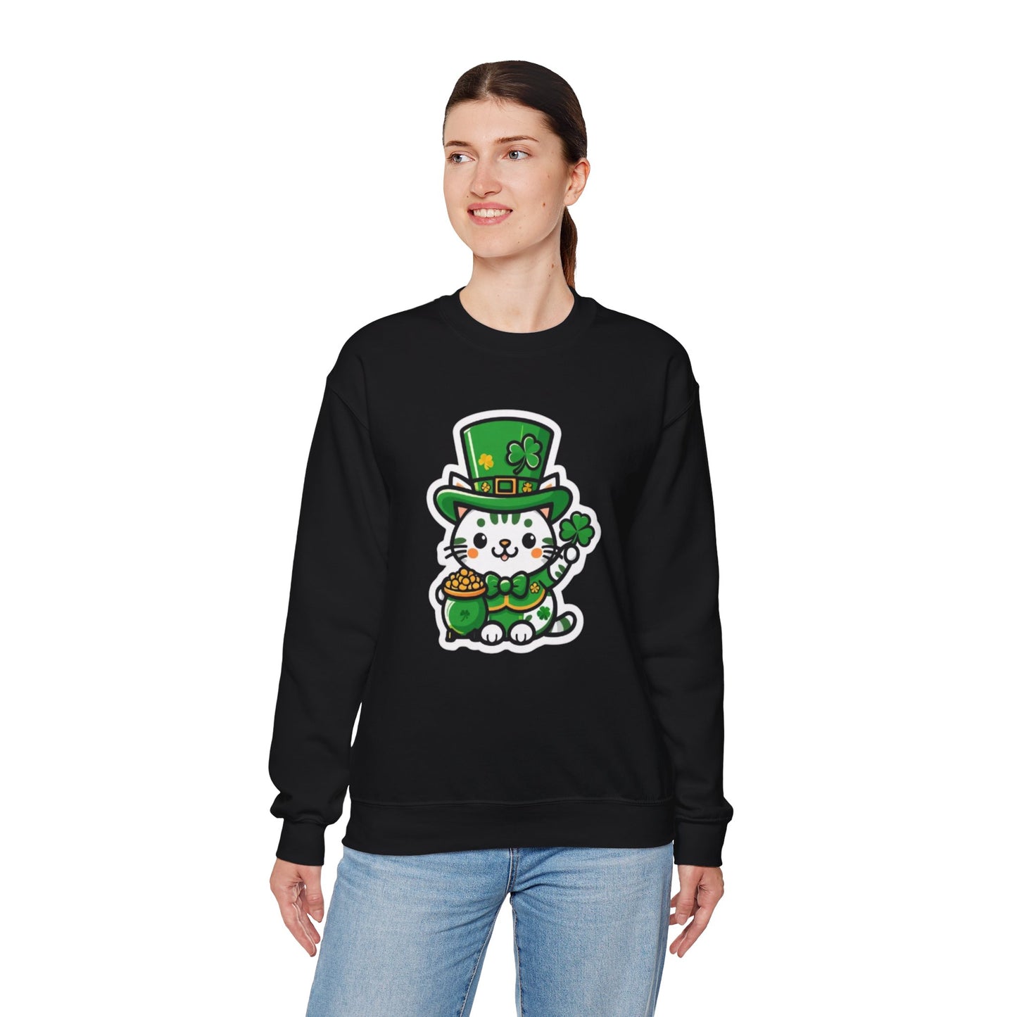 Clover Kitty Unisex Heavy Blend™ Crewneck Sweatshirt