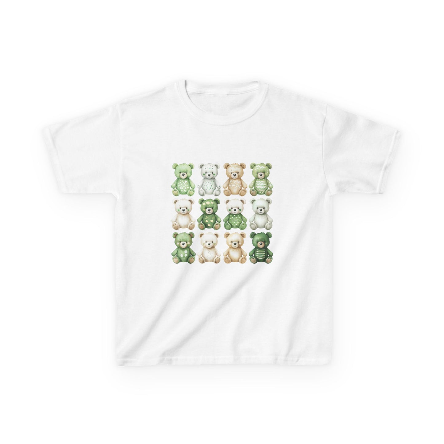 Teddy Bear Party - St. Patrick's Day Kids Heavy Cotton™ Tee