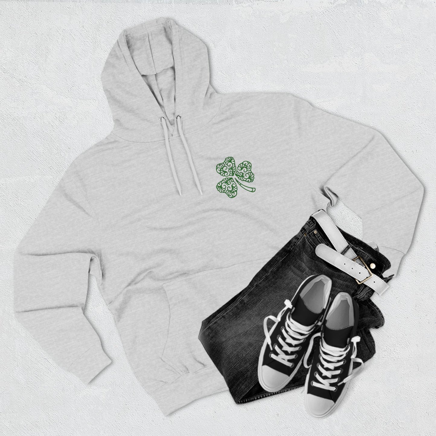 Shamrock Three-Panel Fleece Hoodie