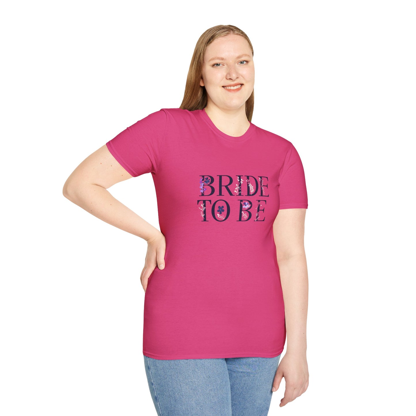 Flower Pressed - Bride to Be Unisex Softstyle T-Shirt