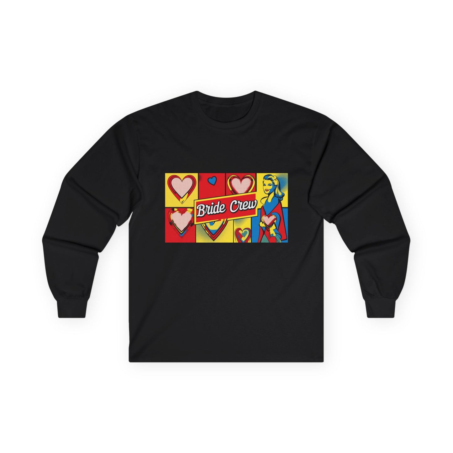 Bride Crew Pop Art Unisex Ultra Cotton Long Sleeve Tee