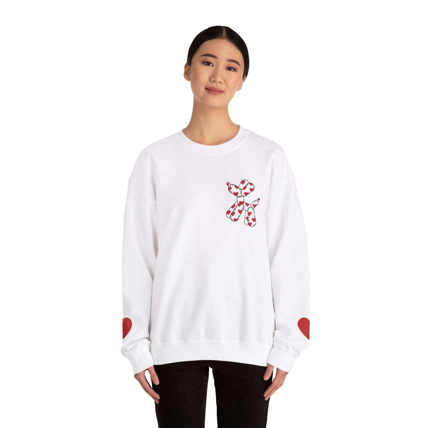 Balloon Dog Heart Unisex Heavy Blend™ Crewneck Sweatshirt