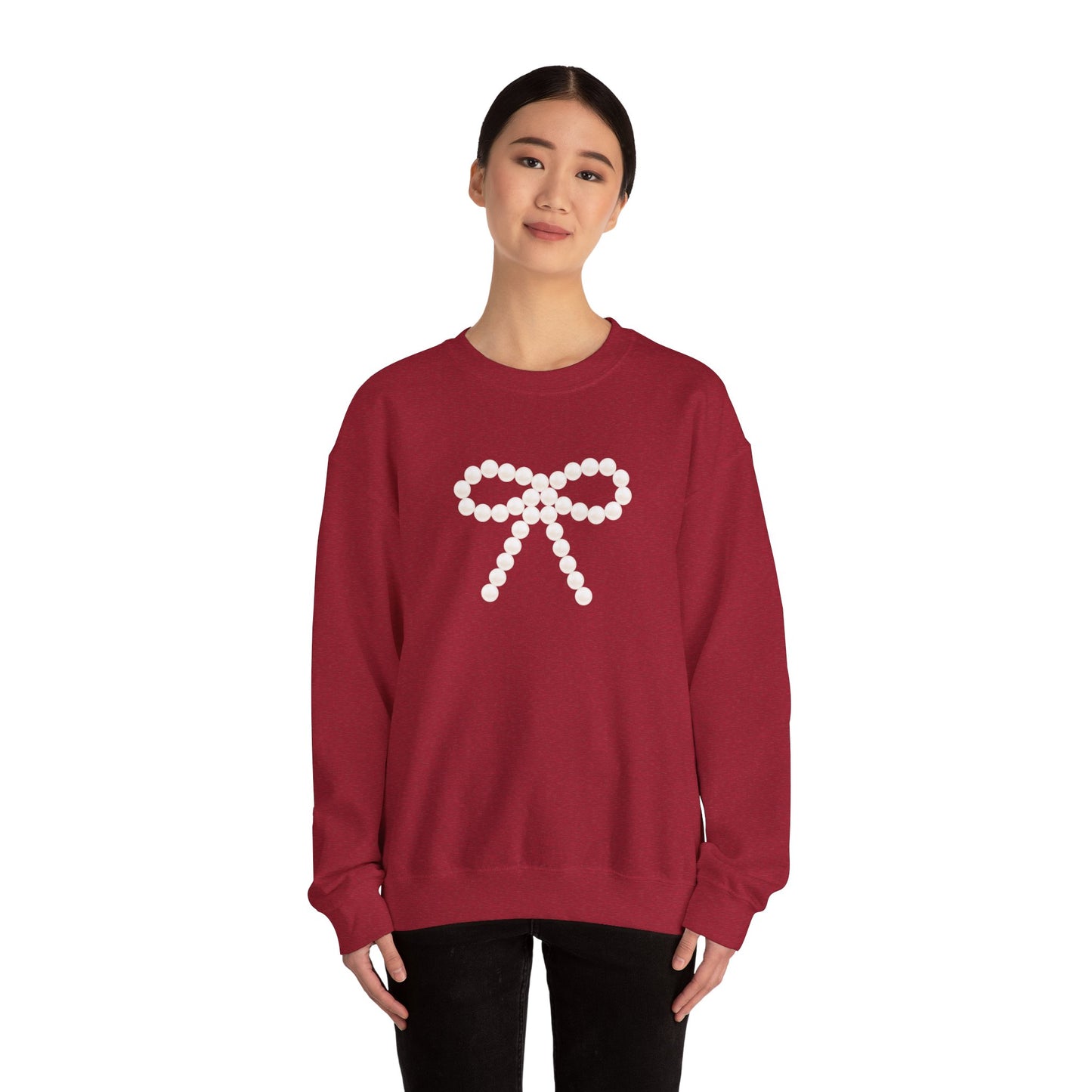 Pearl Bow Unisex Heavy Blend™ Crewneck Sweatshirt