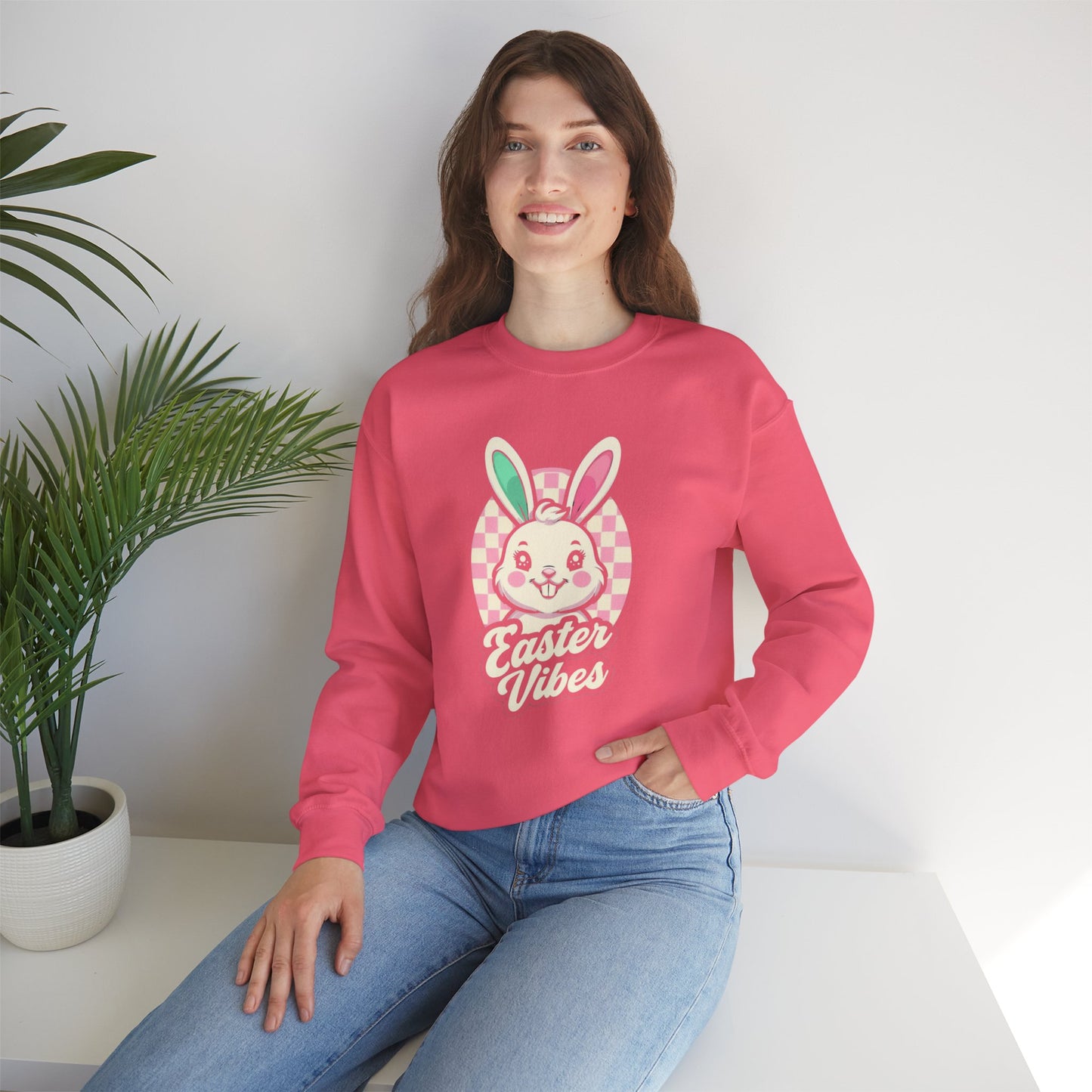 Easter Vibes Unisex Heavy Blend™ Crewneck Sweatshirt