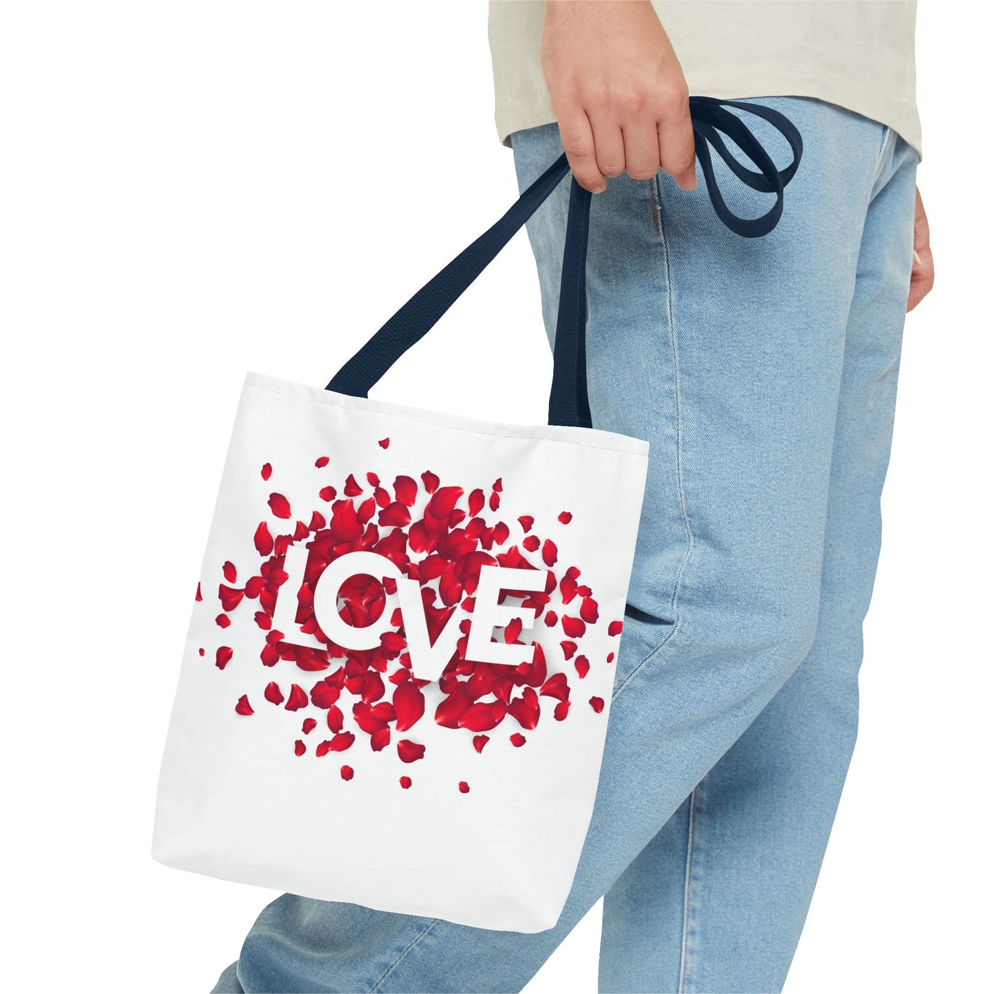 Love Rose Tote Bag (13" x 13")