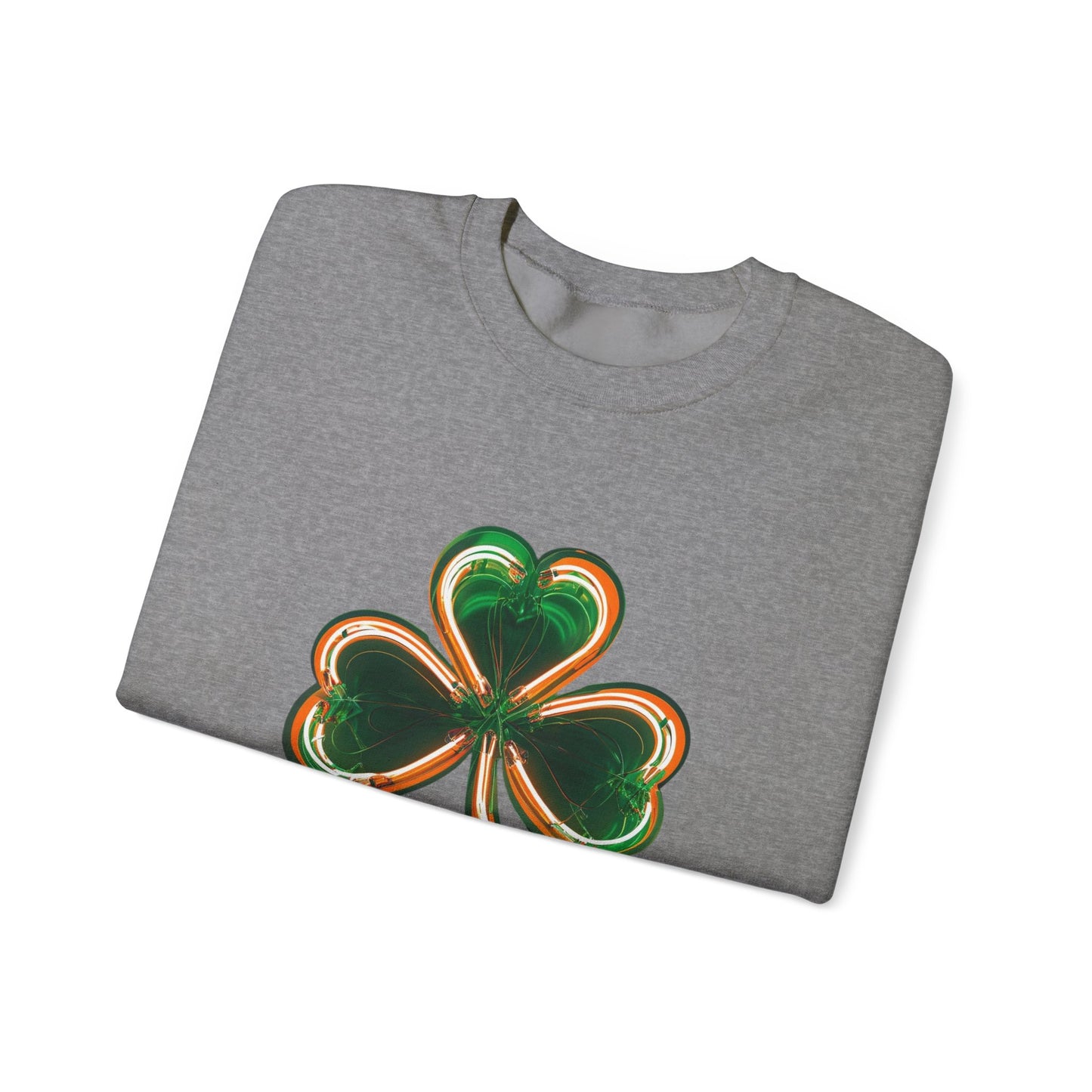 Electric Luck - Green and Orange Unisex Heavy Blend™ Crewneck Sweatshirt