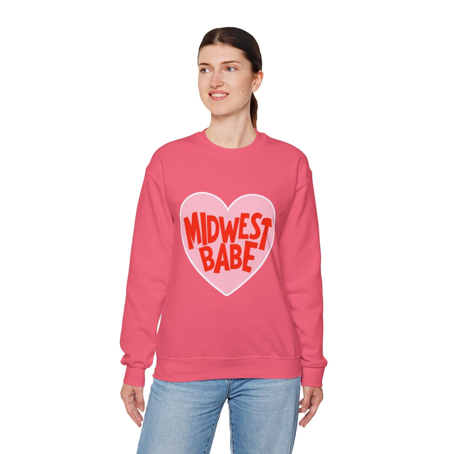 Midwest Babe Unisex Heavy Blend™ Crewneck Sweatshirt