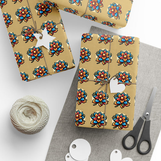 Flower's Center Wrapping Papers