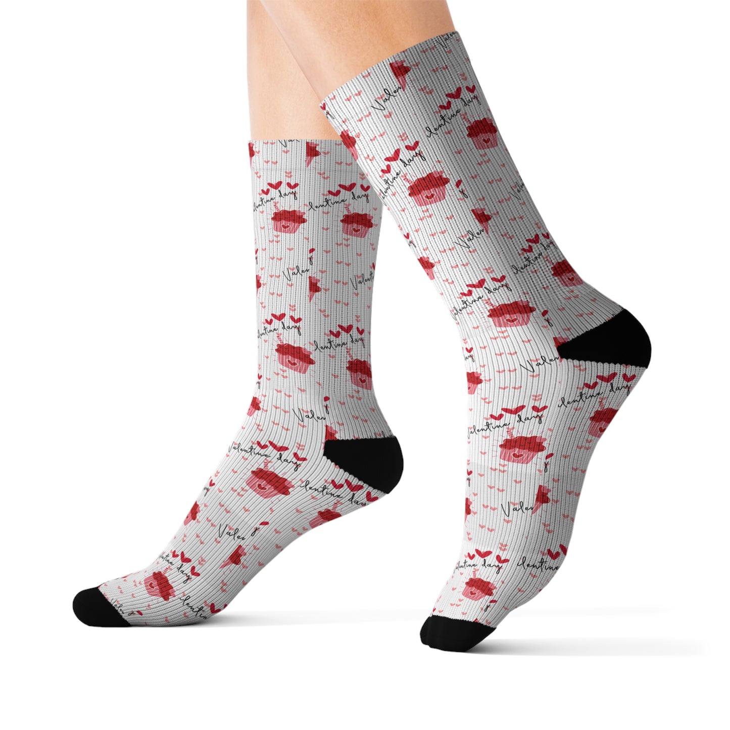 Valentine's Day Sweets Sublimation Socks