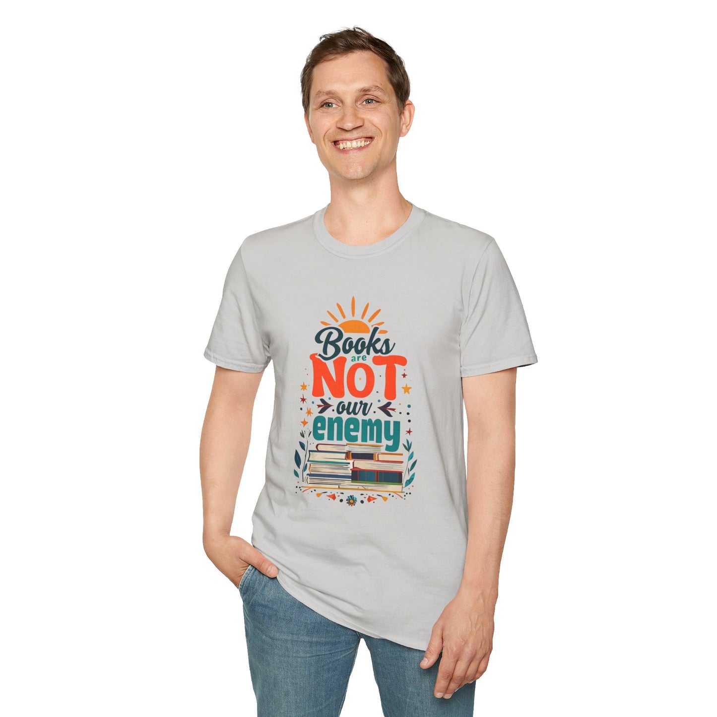 Books are NOT our Enemy Unisex Softstyle T-Shirt