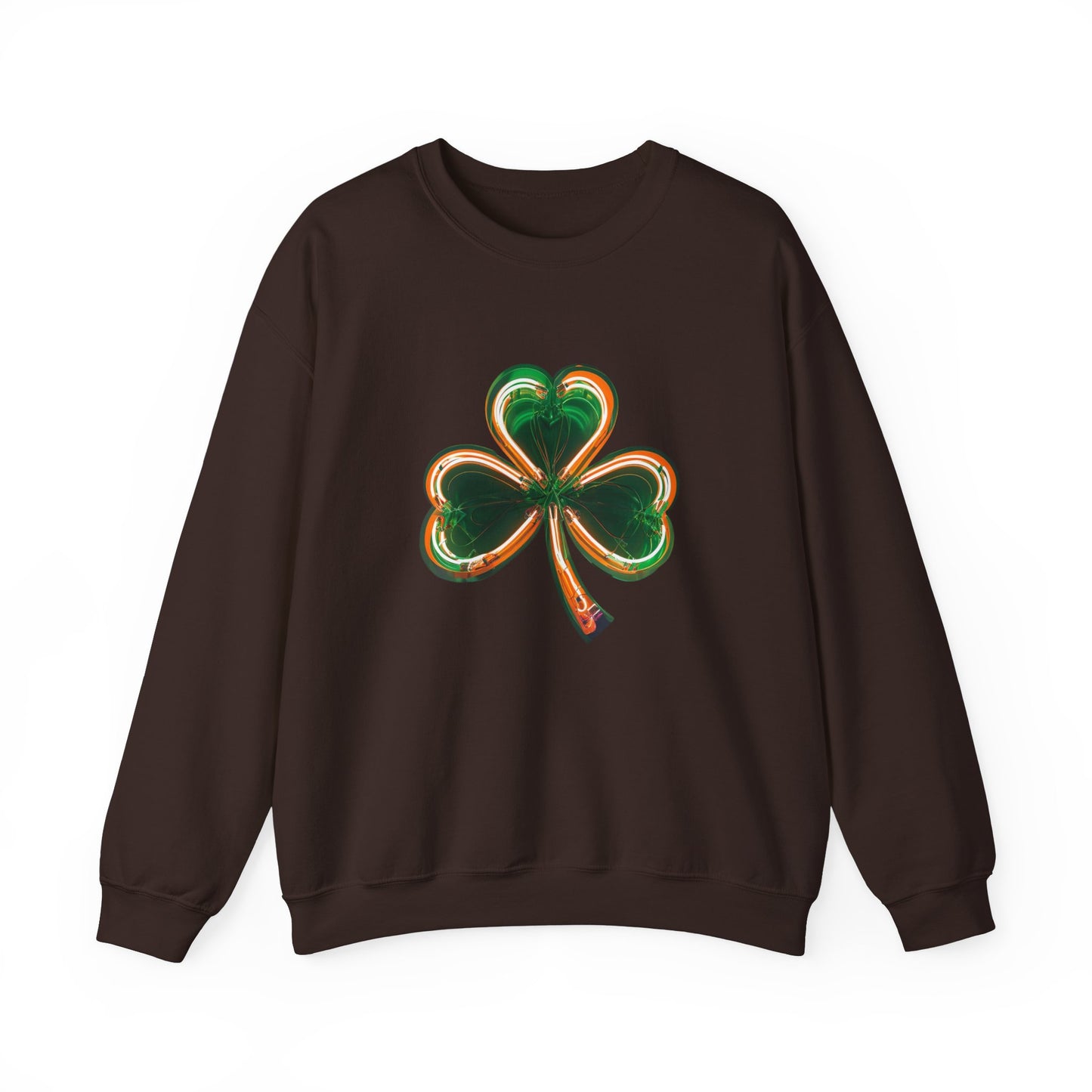 Electric Luck - Green and Orange Unisex Heavy Blend™ Crewneck Sweatshirt