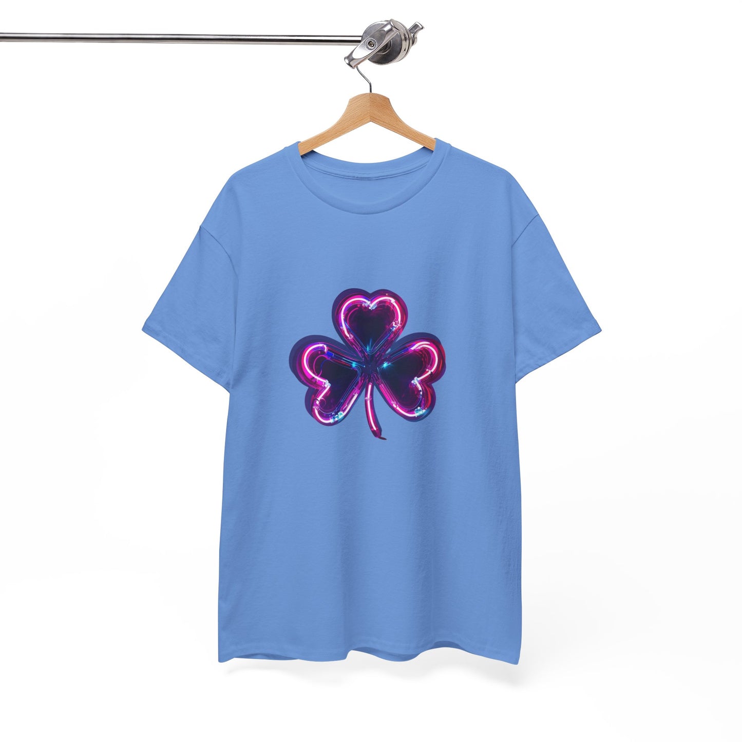 Electric Luck - Pink and Blue Unisex Heavy Cotton Tee