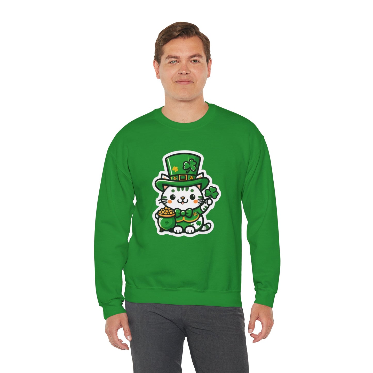 Clover Kitty Unisex Heavy Blend™ Crewneck Sweatshirt