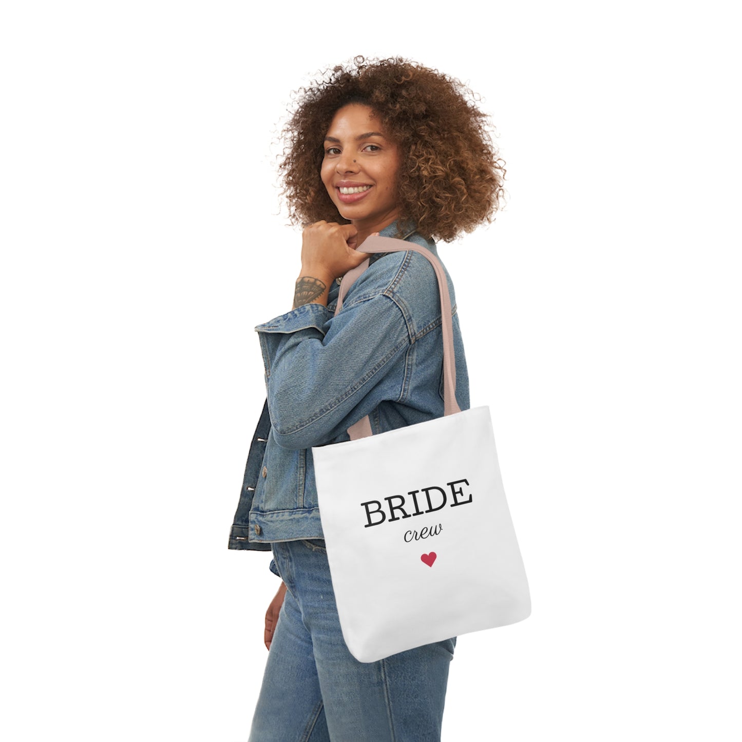 Bride Crew Canvas Tote Bag, 5-Color Straps