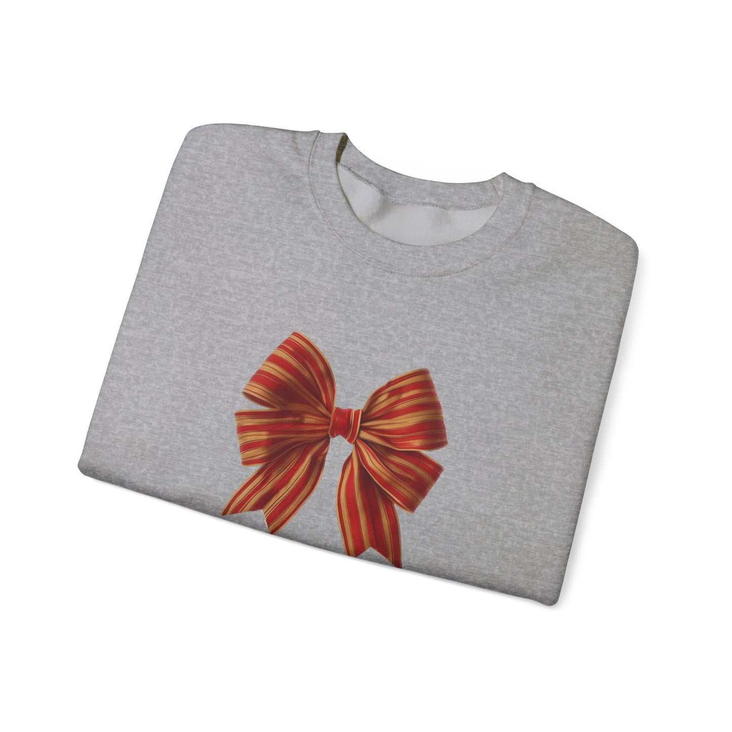 Red and Gold Bow Unisex Heavy Blend™ Crewneck Sweatshirt