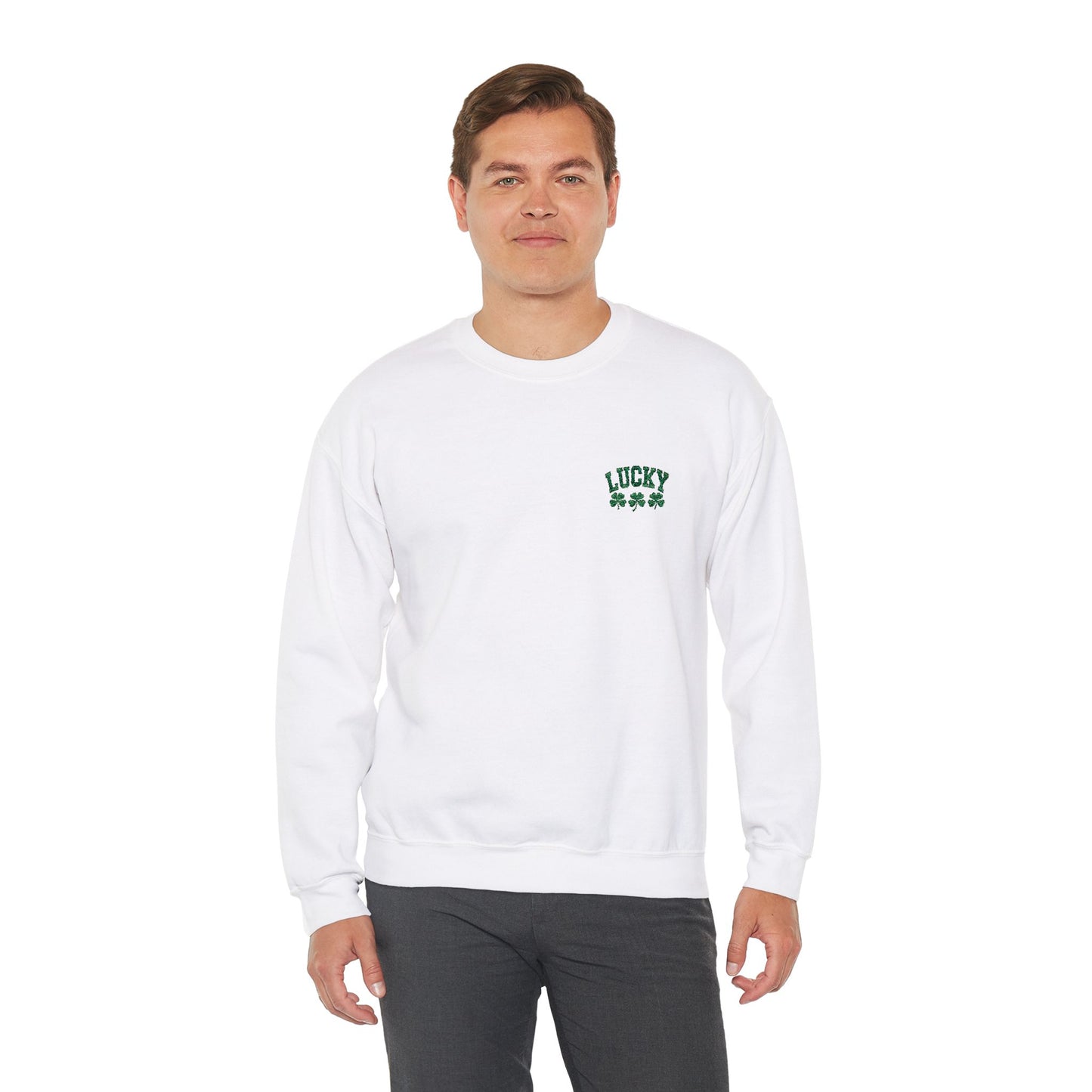 Lucky (embroidered) Unisex Heavy Blend™ Crewneck Sweatshirt