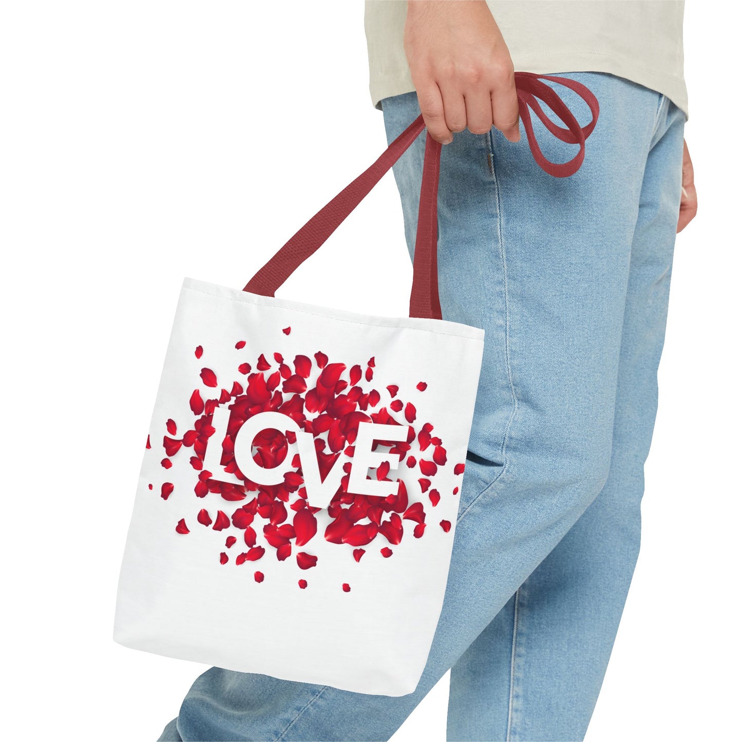 Love Rose Tote Bag (13" x 13")