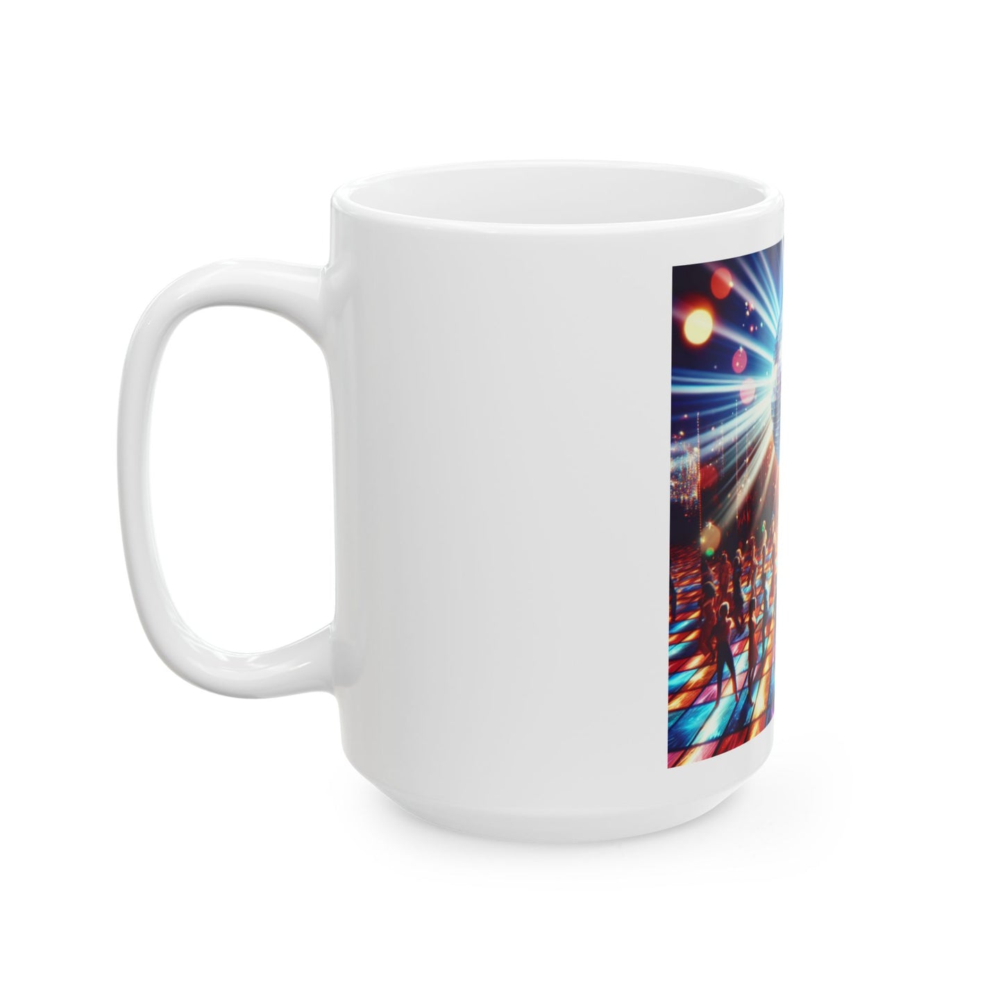 Disco Ceramic Mug, (11oz, 15oz)