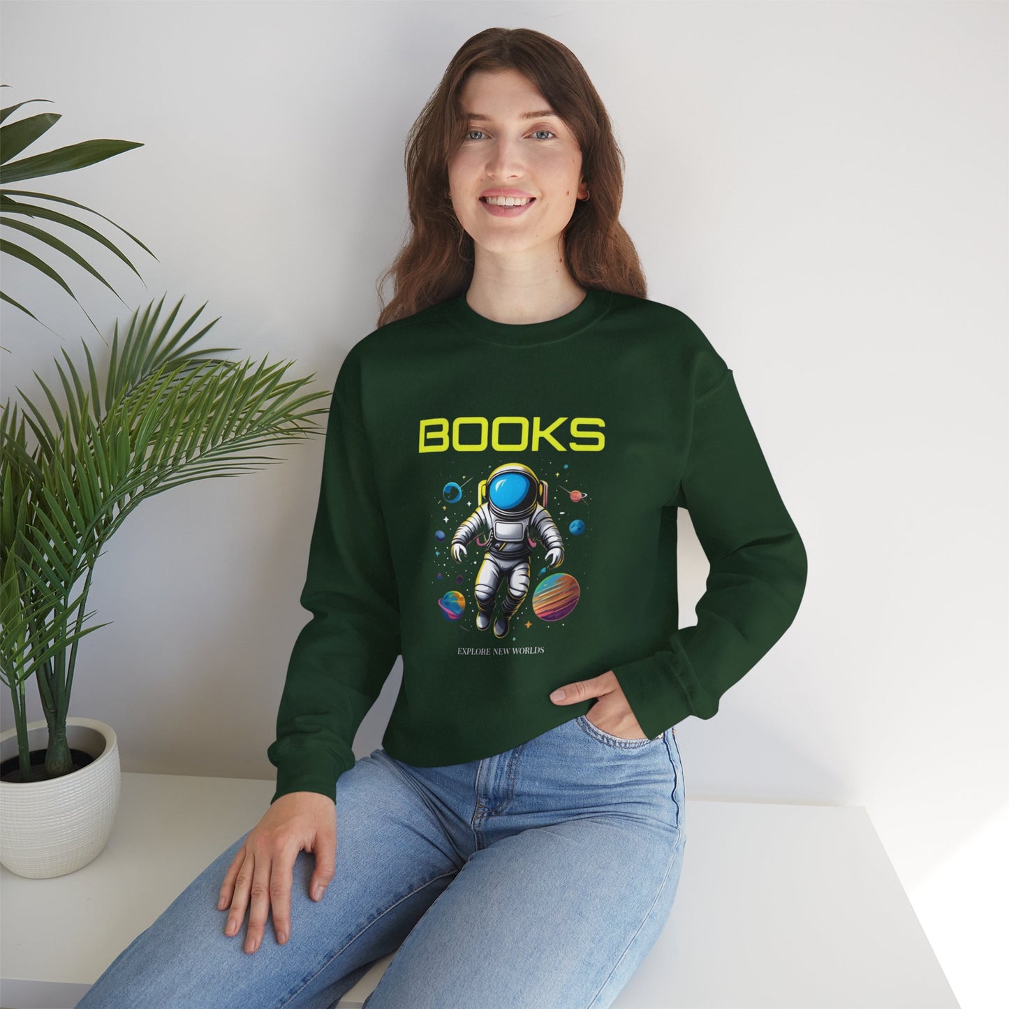 Explore New Worlds Unisex Heavy Blend™ Crewneck Sweatshirt