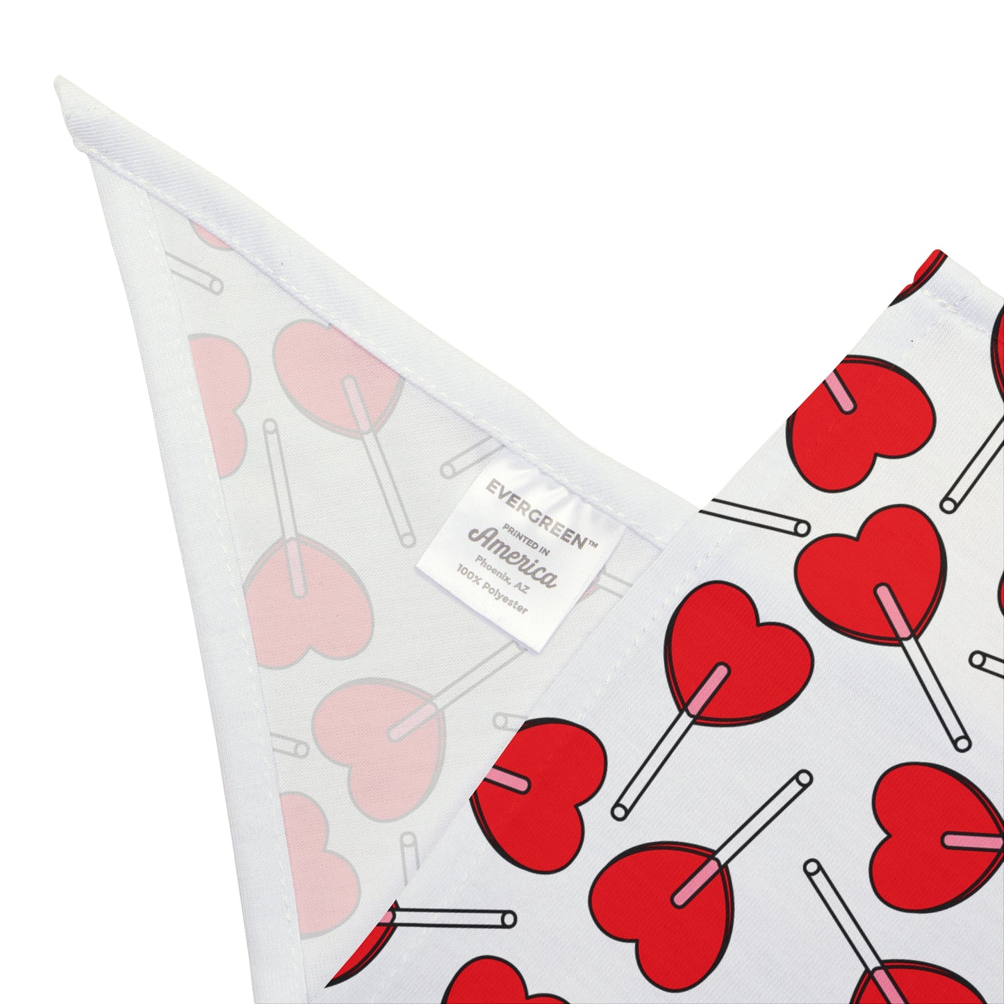 Heart Lollipop Pet Bandana