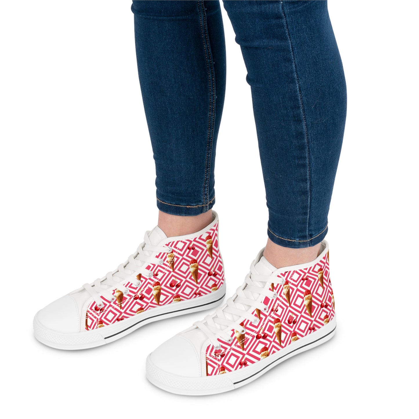 Cherry Bomb Women's High Top Sneakers