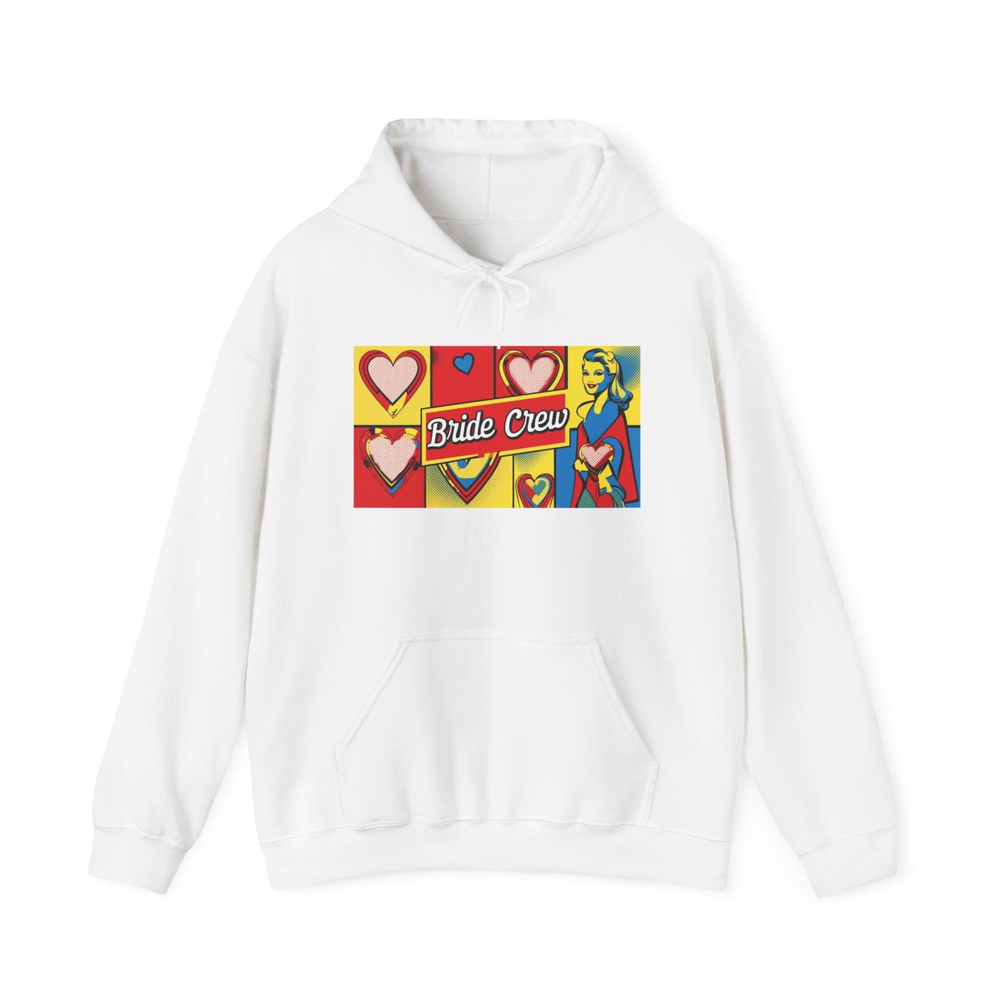 Bride Crew Pop Art Unisex Heavy Blend™ Hooded Sweatshirt