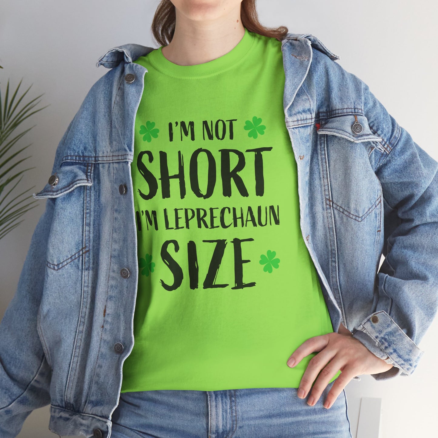 Leprechaun Size Unisex Heavy Cotton Tee