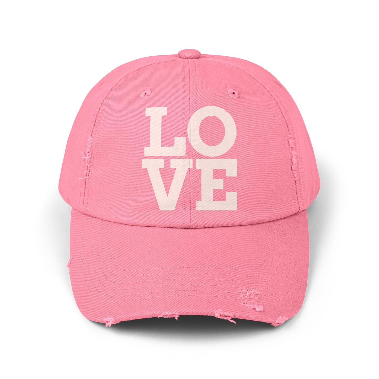 LOVE Unisex Distressed Cap