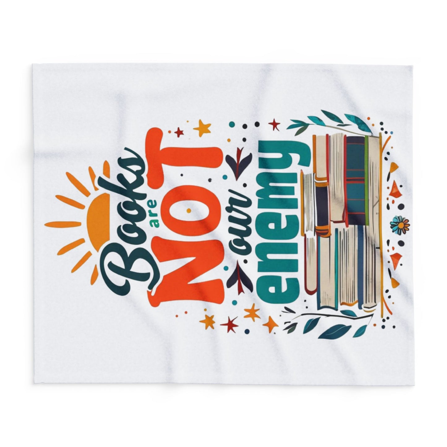 Books are NOT our Enemy Arctic Fleece Blanket