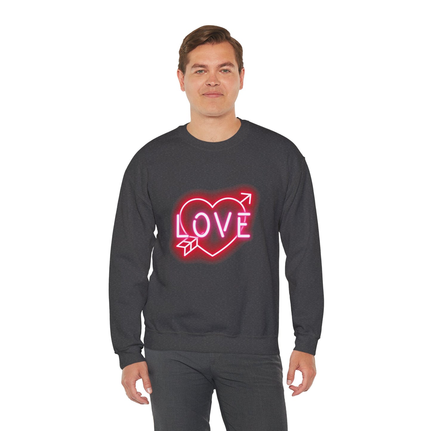 Neon Love Unisex Heavy Blend™ Crewneck Sweatshirt