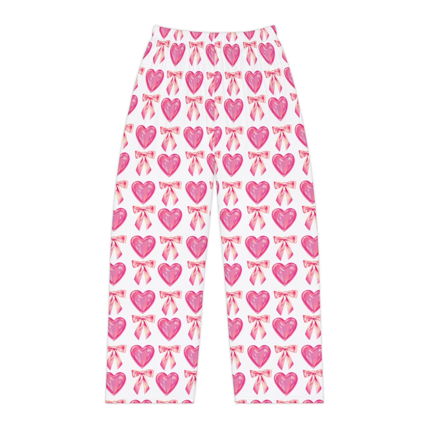 Hearts and Bows Women's Pajama Pants (AOP)