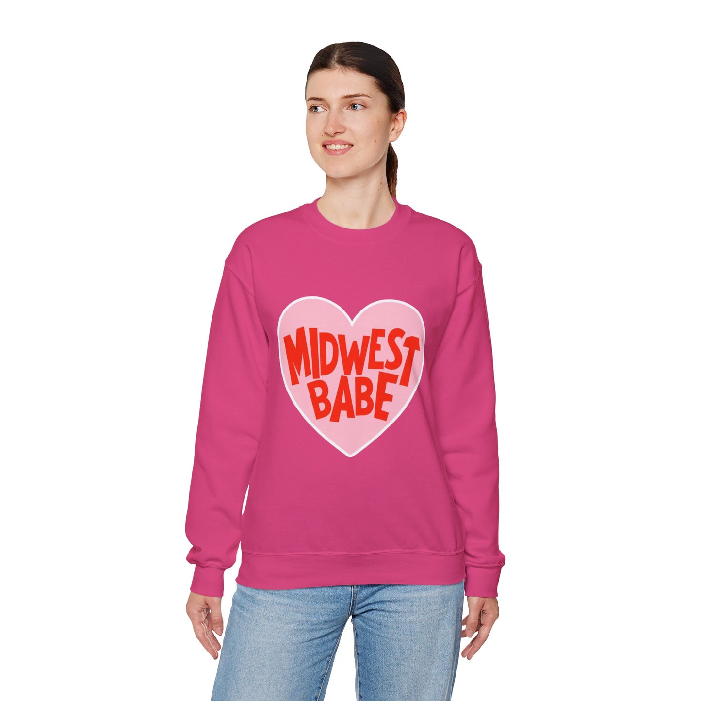 Midwest Babe Unisex Heavy Blend™ Crewneck Sweatshirt