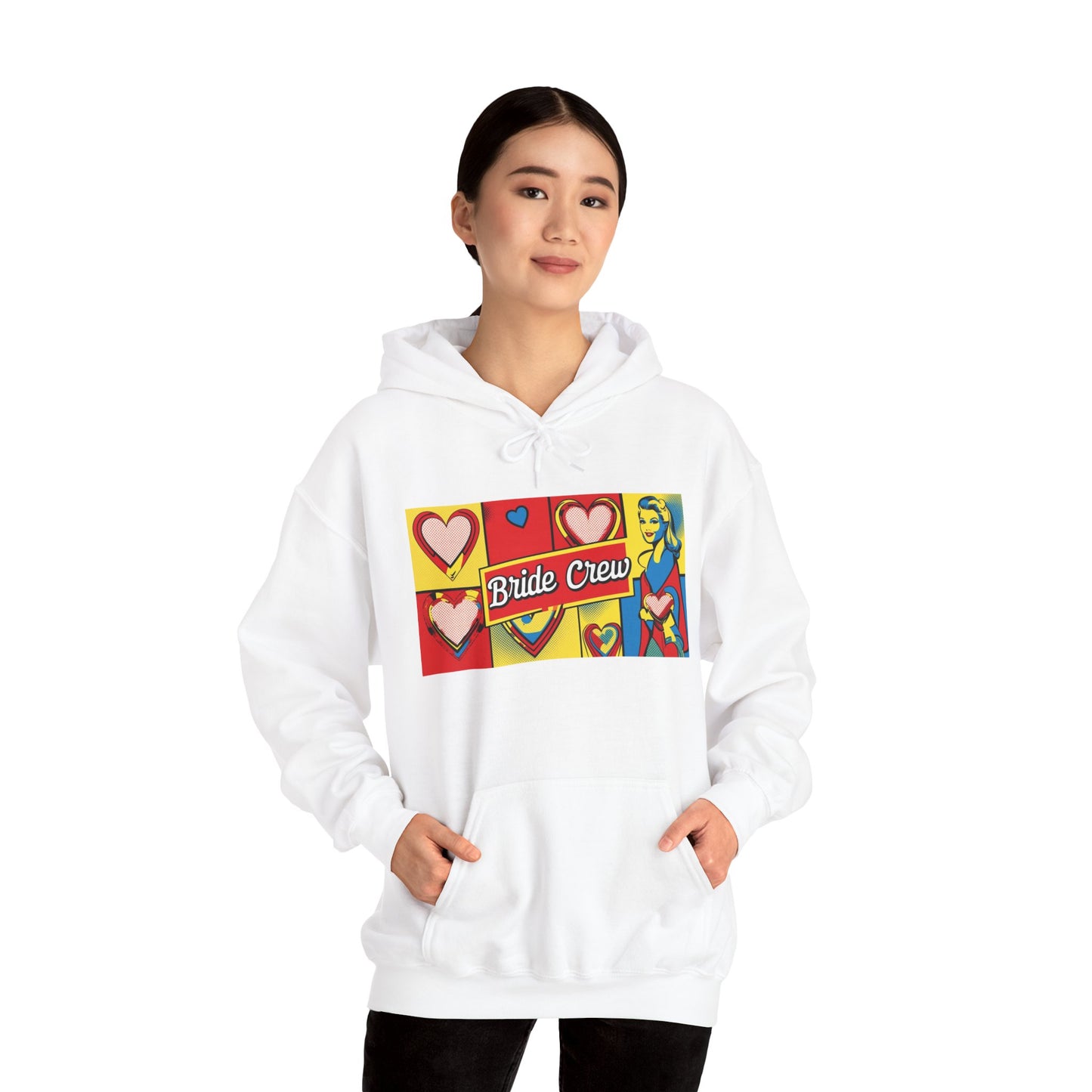 Bride Crew Pop Art Unisex Heavy Blend™ Hooded Sweatshirt