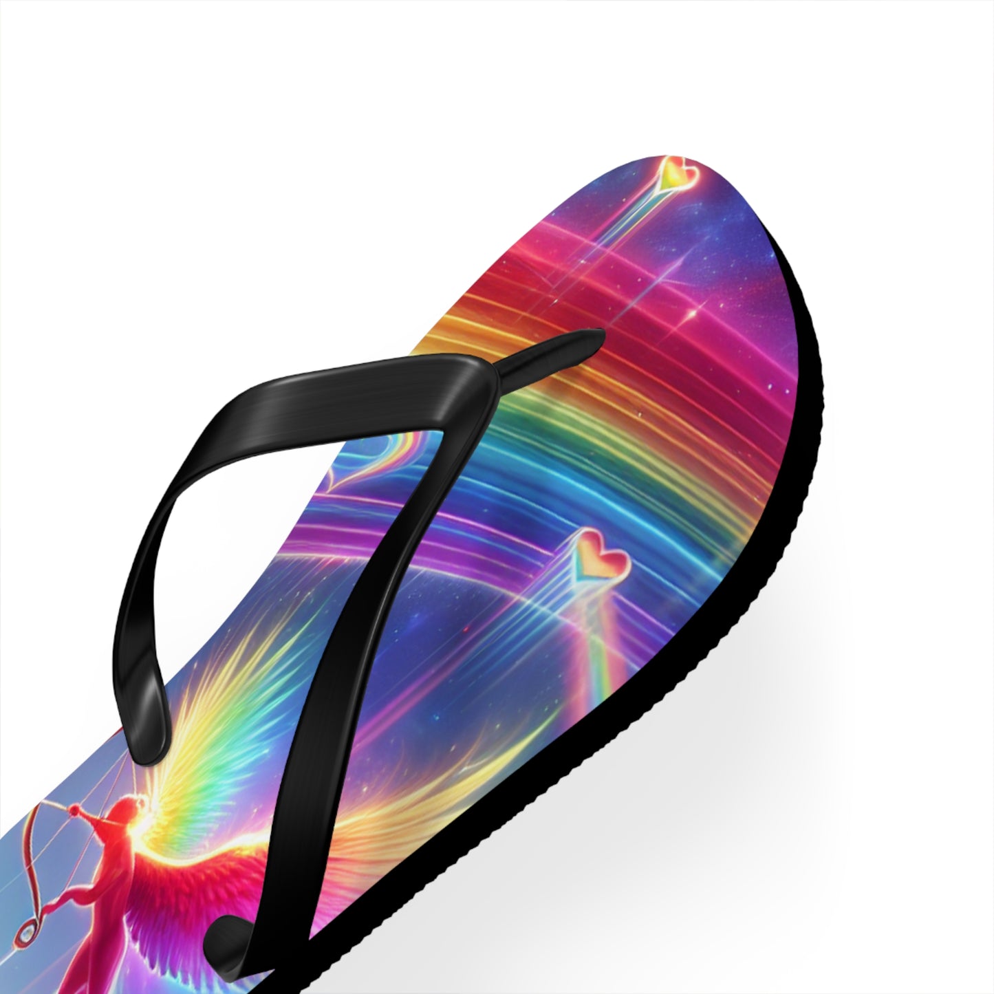 Rainbow Phoenix Flip Flops